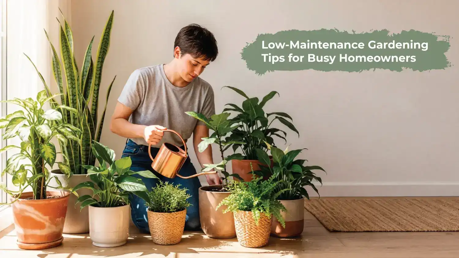 You are currently viewing Low-Maintenance Gardening Tips for Busy Homeowners
